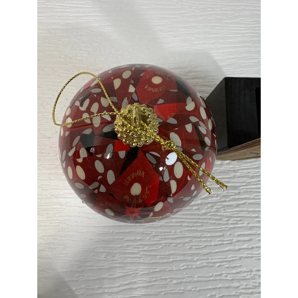 Welcome to Fabulous Las Vegas Nevada Christmas Ornament Red Dice 3